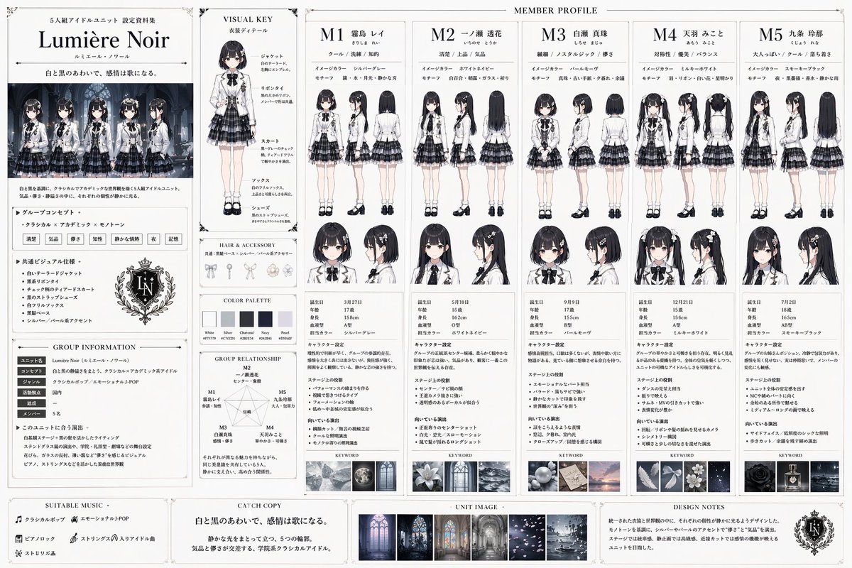 Idol Unit Setting Material Collection | Image2Studio